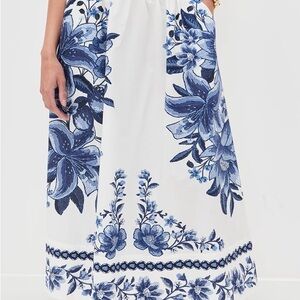 FARM Rio Summer Fruit Scarf Midi Skirt